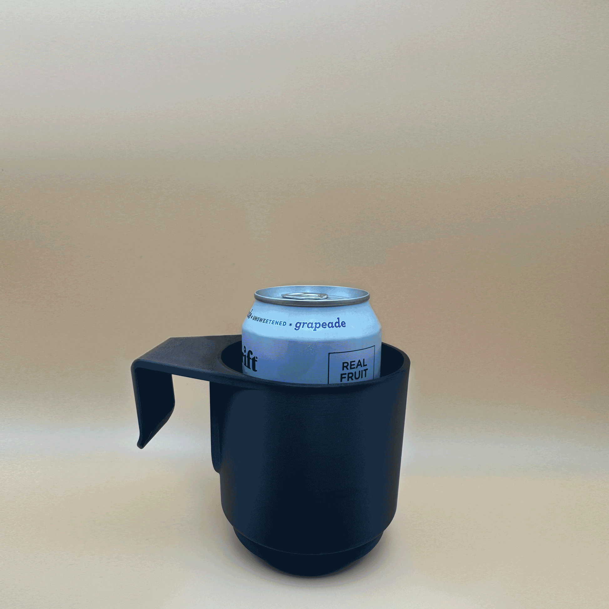 Animation of all the different sizes that work inside the pontoon boat cup holder