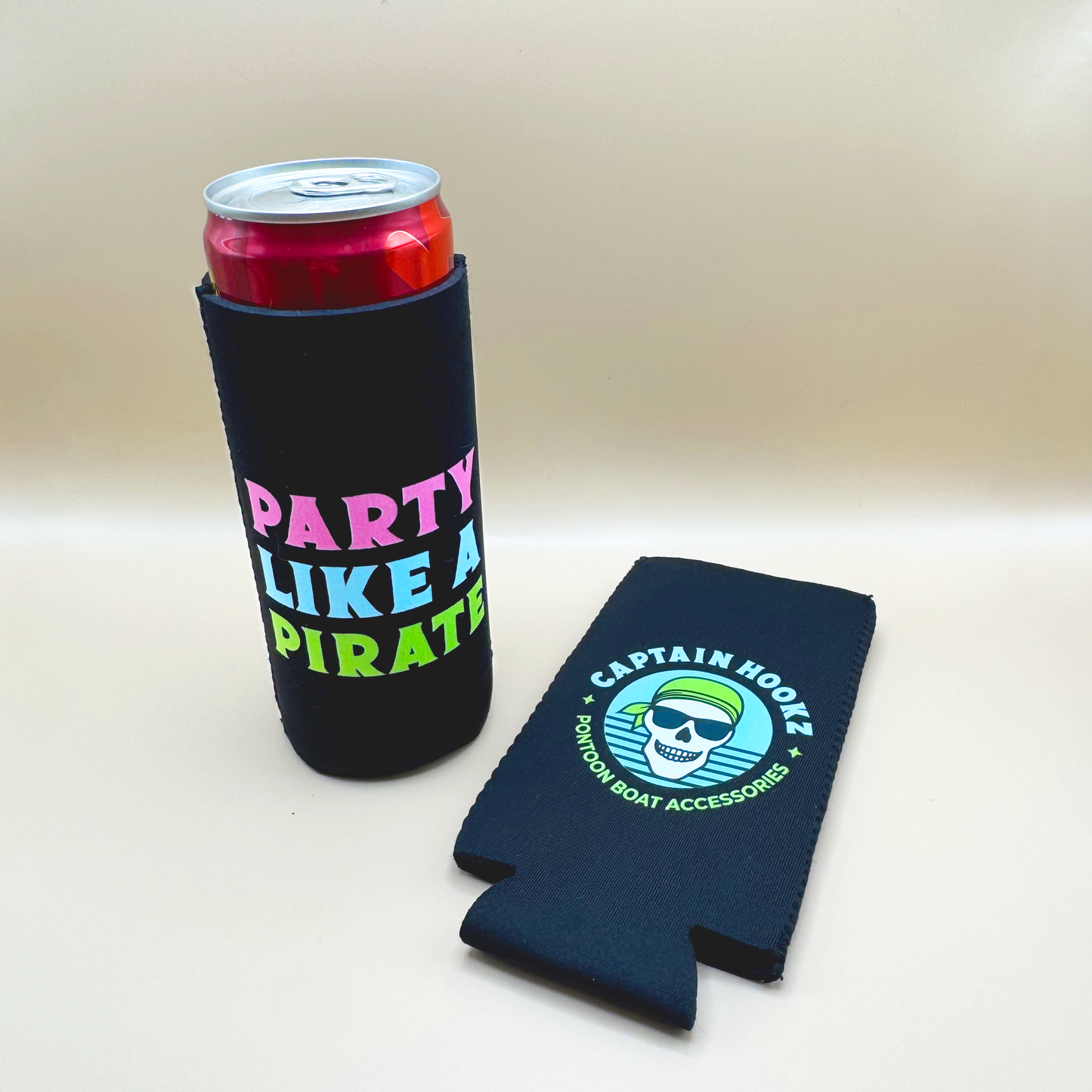 "Party Like a Pirate" Neoprene Can Cooler