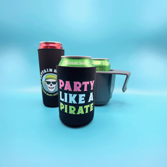 "Party Like a Pirate" Neoprene Can Cooler