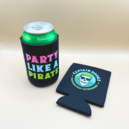 "Party Like a Pirate" Neoprene Can Cooler
