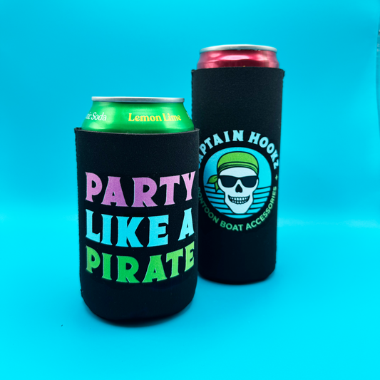"Party Like a Pirate" Neoprene Can Cooler
