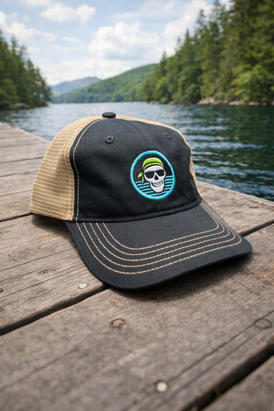 Captain Hookz Pirate Hat — Super Soft Mesh Back Cap